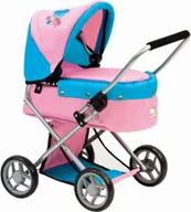 Wózki dla lalek - Bino Wózek dla lalek z motylkami 82917 - miniaturka - grafika 1