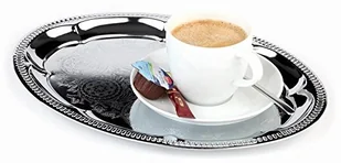 APS TACA DO SERWOWANIA 30X22 CM CHROMOWANA zakupy dla domu i biura 30114 - Akcesoria gastronomiczne - miniaturka - grafika 2