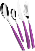 Zestawy sztućców - Casa Bugatti Zestaw sztućców 24 cz Casa Bugatti Glamour fioletowy GLIU-021G50 - miniaturka - grafika 1