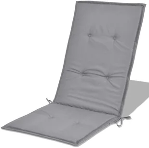 vidaXL Poduszki na krzesła ogrodowe, 2 szt., szare, 120x50x3 cm - Poduszki ogrodowe - miniaturka - grafika 5