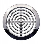 Kratki wentylacyjne - Parkanex Wentylacyjna Okrągła Tworzywo Fi 80 Chrom - miniaturka - grafika 1