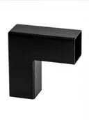 Balustrady i akcesoria - Gierat Kolanko 40x40 do drewna kąt 90° czarne - miniaturka - grafika 1