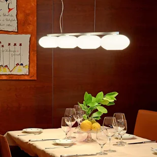 Casablanca AIH - wisząca lampa belka z 4 szklanymi kloszami - Lampy sufitowe - miniaturka - grafika 2