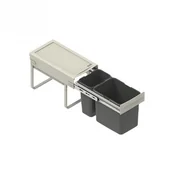 Kosze na śmieci - Rejs Pojemnik na odpady do "30" 2-koszowy niski JC603 - WE14.156X.05.549 - miniaturka - grafika 1