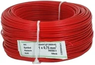 Podzespoły elektroniczne - Przewód LGY 1X0,5mm2 czerwony - miniaturka - grafika 1