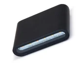 Lampy ogrodowe - Brolux Lampa elewacyjna - kinkiet ogrodowy LED Flow 1x3W - Czarna - Biały neutralny (4500K) OO013063 - miniaturka - grafika 1