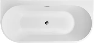 Corsan Wanna przyścienna wolnostojąca E030 Mono 170 cm z wykończeniem białym 648981 - Wanny - miniaturka - grafika 4