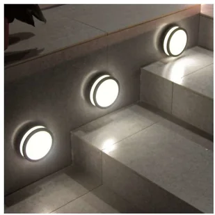 Elstead Lighting Ogrodowa LAMPA ścienna ANO 1W okrągła OPRAWA zewnętrzny plafon na taras outdoor IP54 grafitowy biały ANO 1W - Lampy ogrodowe - miniaturka - grafika 2