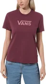 Koszulki i topy damskie - Vans t-shirt damski FLYING V CLASSIC Prune - miniaturka - grafika 1