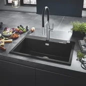 Zlewozmywaki - Grohe K700 51x78 cm czarny granit 31652AP0 - miniaturka - grafika 1