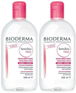 Bioderma sensibio h2o płyn micelarny do oczyszczania twarzy i zmywania makijażu 500 ml + 500 ml duopack - Płyny micelarne - miniaturka - grafika 3