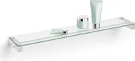 Półki łazienkowe - Zack Półka łazienkowa Carvo biała stal malowana proszkowo 40816 - miniaturka - grafika 1