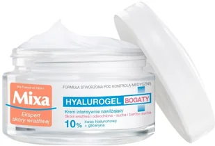Mixa Hyalurogel Bogaty krem intensywnie nawilżający 50ml 88524 - Kremy do twarzy - miniaturka - grafika 2