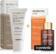 Serum do twarzy - SesDerma Retises 0,5% + C-VIT ZESTAW Regenerujący krem przeciwzmarszczkowy 30 ml + Serum liposomowe 30 ml - miniaturka - grafika 1