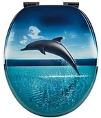 Deski sedesowe - Sitzplatz Deska sedesowa dekoracja Dolphin Dream | deska toalety | deska klozetowa z drewna | | automatycznego opuszczania Soft-Close-pokrywka z szybkim mocowaniem metalowy zawias | Fast-Fix | deska sedesowa po 40272 9 - miniaturka - grafika 1