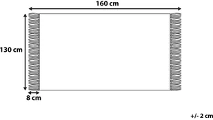 Beliani Koc beżowy 130 x 160 cm TILMI - Poduszki ogrodowe - miniaturka - grafika 5