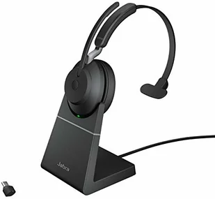 Jabra Evolve2 65 Link380c UC Mono Stand Black (26599-889-889) - Słuchawki - miniaturka - grafika 2