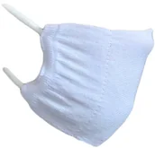 Dezynfekcja - Worker&Walker Maseczka Ochronna 2-warstwy Bawełna Biała wielokrotnego użytku 6105 - miniaturka - grafika 1