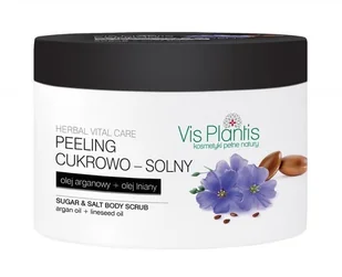 Vis Plantis VIS PLANTIS VITAL CARE, PEELING CUKROWO - SOLNY, OLEJ ARGANOWY + OLEJ LNIANY, 200 ML - Peelingi do ciała - miniaturka - grafika 2