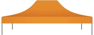 vidaXL Dach do namiotu imprezowego, 4 x 3 m, pomarańczowy, 270 g/m - Pawilony ogrodowe - miniaturka - grafika 4