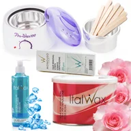 Depilacja - Zestaw do depilacji wosk podgrzewacz paski Żel szp - miniaturka - grafika 1