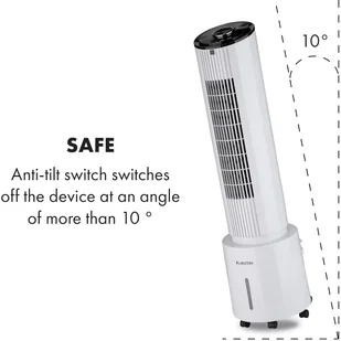 Klarstein Klarstein Waterfall, klimatyzer, schładzacz powietrza, 45 W, 4 litry, 2 wkłady chłodzące, przenośny ACO4-WaterfallW - Klimatory - miniaturka - grafika 9