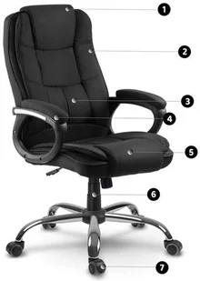 Fotel biurowy, krzesło biurowe Sofotel Fotel biurowy Sofotel Porto - materiałowy czarny 2438 - Fotele i krzesła biurowe - miniaturka - grafika 10