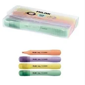 Artykuły biurowe - MILAN Zakreślacz Sway pastel etui 4 kolory - miniaturka - grafika 1