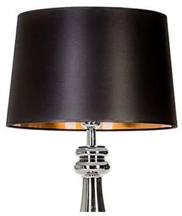 4concepts Salonowa LAMPKA stojąca PETIT TRIANON PLATINUM L051161260 stołowa LAMPA abażurowa czarna srebrna L051161260 - Lampy stojące - miniaturka - grafika 2