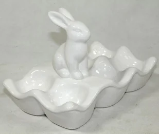 Pigmejka Podstawka na jajka z zajączkiem PIGMEJKA, biała, 13,5x20x12 cm - Wielkanoc - miniaturka - grafika 7