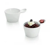 Miski i półmiski - Kela Zestaw dwóch miseczek do deserów Petit, biały, 2szt. - miniaturka - grafika 1