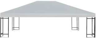 vidaXL Zadaszenie altany ogrodowej 310 g/m 4 x 3 m szare 44787 - Altany ogrodowe - miniaturka - grafika 3