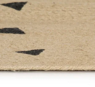 vidaXL Ręcznie wykonany dywanik, juta, nadruk w trójkąty, 150 cm - Dywany - miniaturka - grafika 6