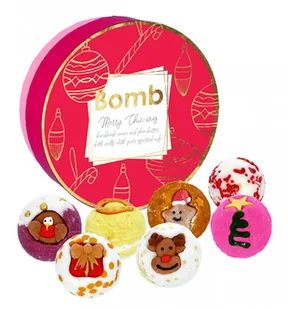 Bomb Cosmetics Merry Chic-mas - Gift Pack - Zestaw upominkowy z naturalnymi kosmetykami do kąpieli BOMZK02 - Zestawy kosmetyków damskich - miniaturka - grafika 2