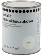 Farby do metalu - OPP Emalia chlorokauczukowa  0 7 l biała - miniaturka - grafika 1