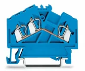 Kostki, złączki, wtyczki - Wago Terminal przepustowy 5 mm Sprężynowe Alokacja N niebieski 280-651 100 szt - miniaturka - grafika 1