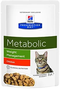 Hills Prescription Diet Prescription Diet Feline Metabolic kurczak w sosie 24 x 85 g - Mokra karma dla kotów Hills Prescription Diet Prescription Diet Feline Metabolic kurczak w sosie 24 x 85 g - Mokra karma dla kotów - miniaturka - grafika 2