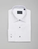 Koszule męskie - Borgio koszula vallerona 00339 długi rękaw biały slim fit - miniaturka - grafika 1