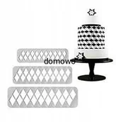 Formy do ciast - FOREMKA WYKRAWACZ ODCISK MASY CUKROWEJ ROMBY - miniaturka - grafika 1