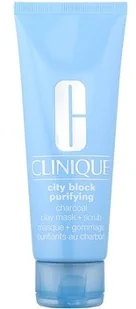 Clinique City Block Purifying Charcoal Clay Mask & Scrub, maseczka głęboko oczyszczająca, 100 ml - Maseczki do twarzy - miniaturka - grafika 2