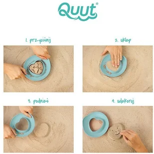 Quut Foremki wielofunkcyjne Magic Shapers, Serduszko - Zabawki do piasku - miniaturka - grafika 4