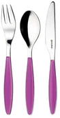 Zestawy sztućców - Guzzini 23000801 zestaw 3-częściowy zestaw sztućców do małych Feeling - miniaturka - grafika 1