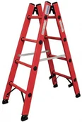 Rusztowania - Krause Drabina dwustronna z tworzywa sztucznego 2x4 szczebli 819703 - miniaturka - grafika 1