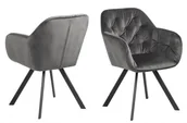 Krzesła - Actona Krzesło Lola antracyt 82122 - miniaturka - grafika 1