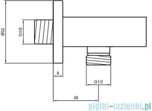 Kohlman Wexpo zestaw prysznicowy z deszczownicą 35 cm chrom QW210WR35 | - Zestawy prysznicowe - miniaturka - grafika 3