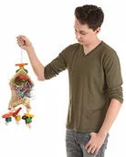 Akcesoria dla ptaków - Wagner's Wagner LED's  | magiczna kapelusz o stal nierdzewna łańcucha happybird papuga (R) do zabawy, zabawki dla papugi - miniaturka - grafika 1