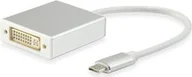 Adaptery i przejściówki - Equip Adapter USB DVI USB-C 0.15m Biały 133453 133453 - miniaturka - grafika 1
