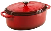 Brytfanny - Lodge Brytfanna Żeliwna Emaliowana z Pokrywką Owalna 6,6L Lodge pg-code-EC7OD43 - miniaturka - grafika 1