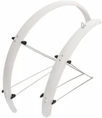 Błotniki rowerowe - Orion Błotniki 28" x 48 mm biały komplet z chlapaczem - miniaturka - grafika 1