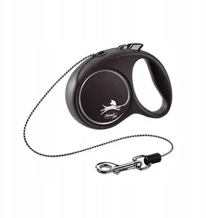 Flexi Smycz Black Design Xs linka 3m/ 8kg czarny - Smycze dla psów - miniaturka - grafika 12